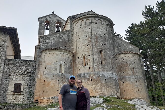 A day with the shepherd milking sheeps and making cheese in the National Park of Abruzzo - Rocca Calascio, a castle high above the mountains