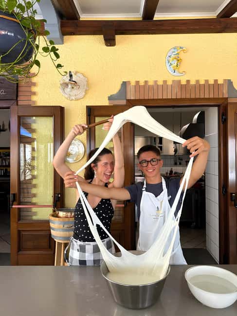 Amalfi: Make Fresh Pasta, Mozzarella, & Tiramisù with Wine - Key points to know before booking