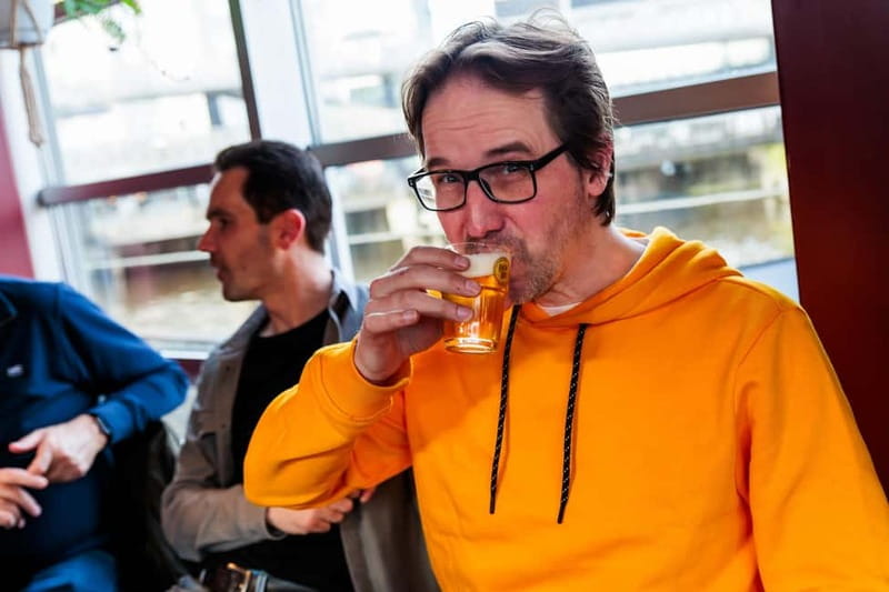 Amsterdam: Guided Craft Beer Tasting with cheese and snacks - Dutch cheese, sausage, and nuts between sips