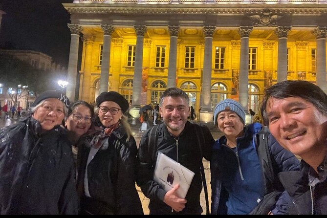 Bordeaux Night Walk Ending with Delicious wine & cheese Tasting - Porte Cailhau and the walk toward Rue Saint-James