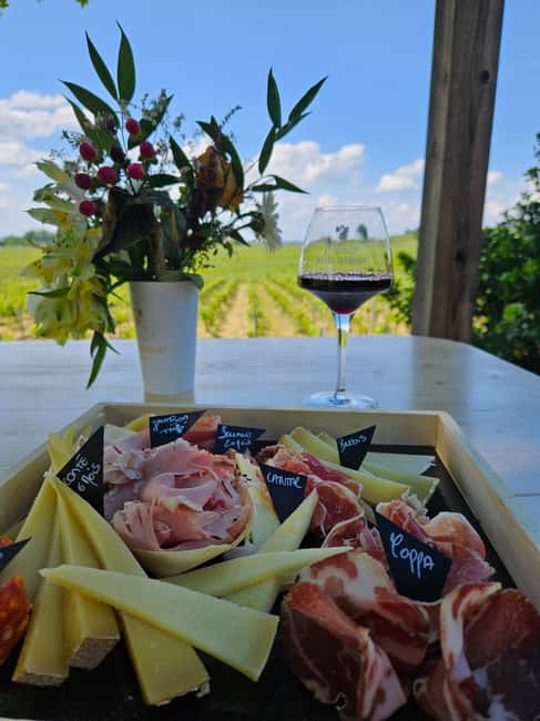 Château Petit Mangot's aperitif: charcuterie, cheeses, and wines - A small Saint-Émilion estate with a personal welcome
