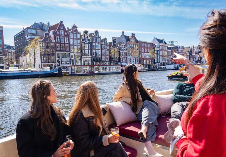 Cheese & Drinks Guided Amsterdam Boat Tour, All Inclusive - A small boat for Amsterdam’s smaller waterways