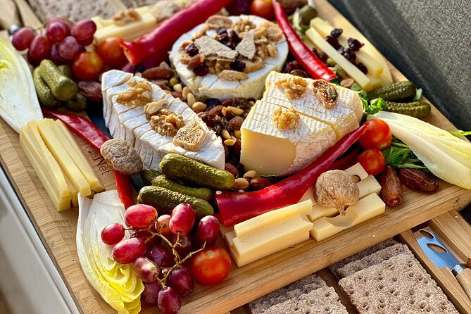 Cheese platter by Boat on Lake Thun, Interlaken - A quiet start on Lake Thun
