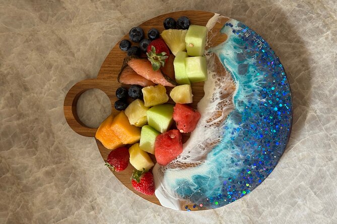 Epoxy Resin Cheese Board Art Class - What the $145 price means