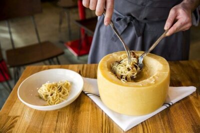 Flambé Cheese Wheel Truffle Pasta Class & Tiramisù