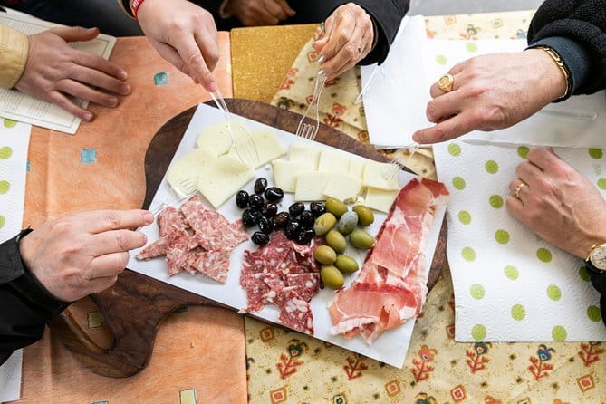 Florence Food Tour of 10+ Authentic Tastings with Cheeses & Wines - Sant’Ambrogio: market food and Florentine classics