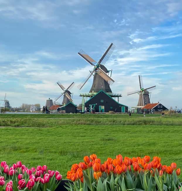 From Amsterdam; Alkmaar Cheese market & Zaanse Schans - Zaanse Schans brings the classic Dutch postcard