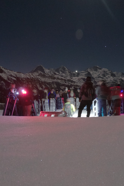 From Interlaken: Night Sledding with Cheese Fondue Dinner - A moonlit ride above Interlaken