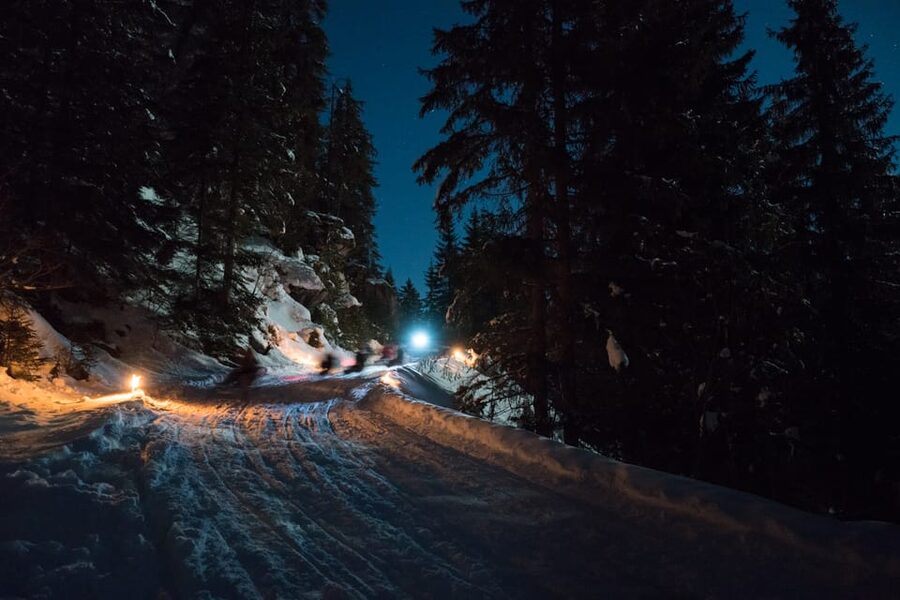 From Interlaken: Night Sledding with Cheese Fondue Dinner - Fondue is more than an afterthought