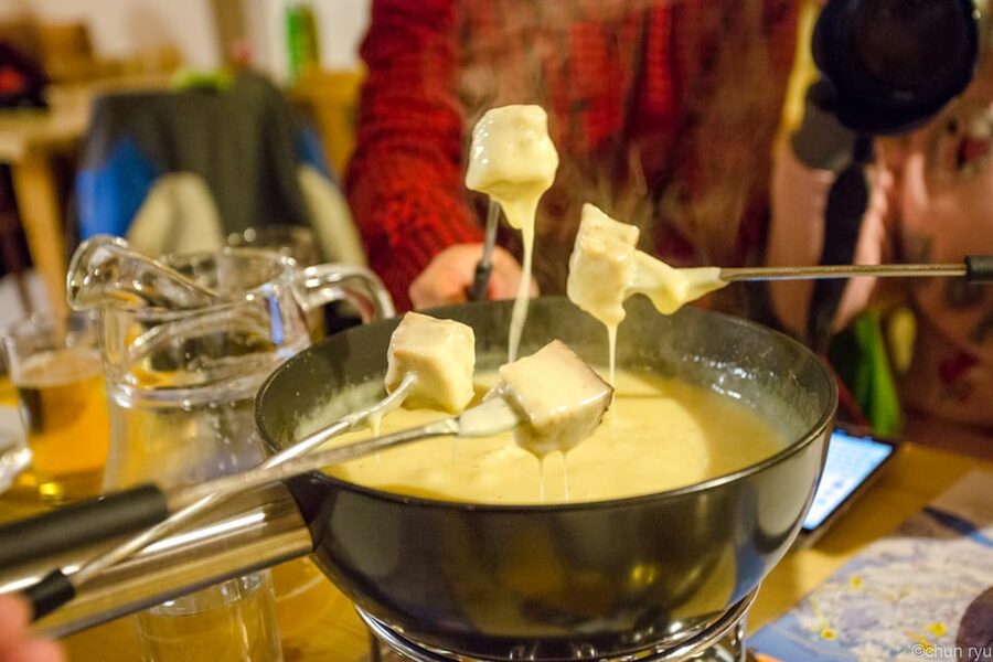 From Interlaken: Night Sledding with Cheese Fondue Dinner - What the $166 price covers