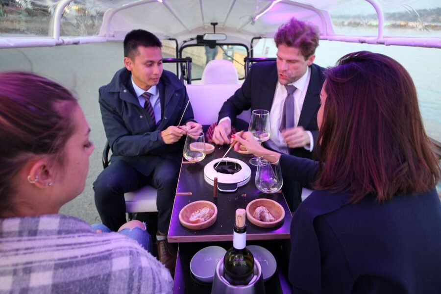 Geneva: tour with fondue and wine in TukTuk - Starting at Place de Neuve beside the Grand Theatre