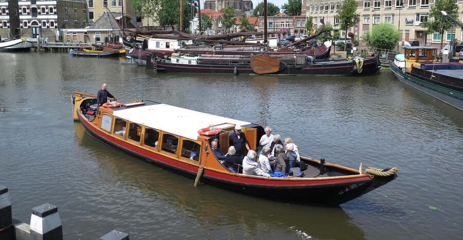 Gouda: Historical Canal Cruise - The Museum Harbour and its resident ships