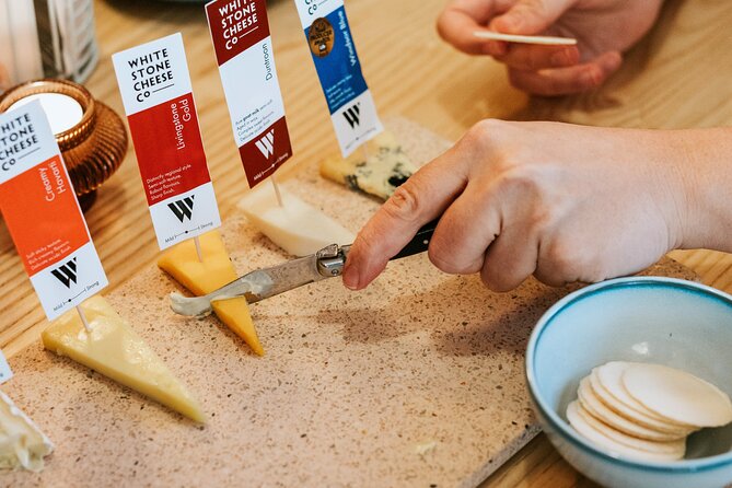Guided Tour with Cheese & Wine Pairing - The cheese platter and three local wines