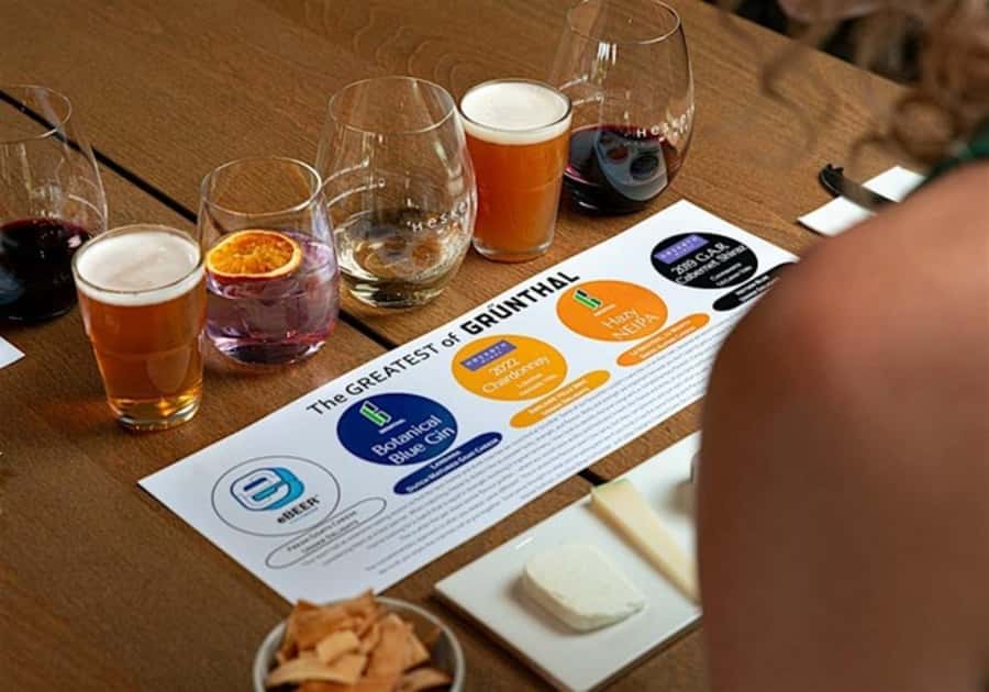 Hahndorf: Grunthal Gin, Beer, Wine, and Cheese Tasting - Key points at a glance
