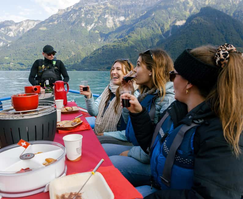 Interlaken: Chocolate Fondue Float - From Bönigen toward Interlaken