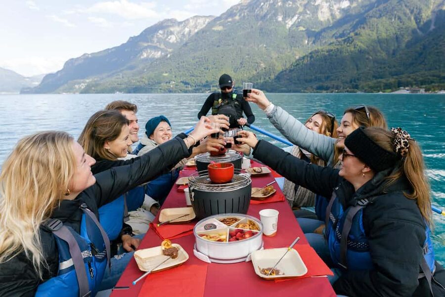Interlaken: Chocolate Fondue Float - What the guides add to the experience