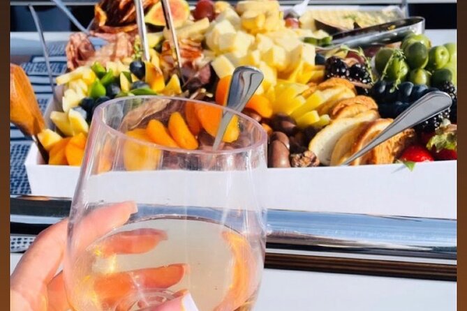 JFarwell Sunset Wine and Cheese Yacht Sailing - Four Nova Scotia wines, from sparkling to red