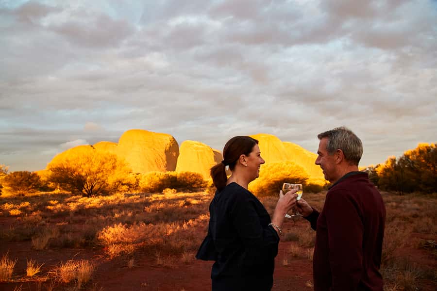Kata Tjuṯa Sunset Tour with Sparkling Wine and Cheeseboard - The ride toward Kata Tjuṯa