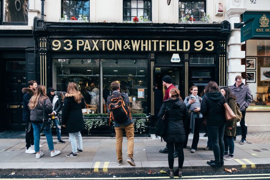 London: Cheese Walking Tour with Tastings - Paxton & Whitfield, Whole Foods, and specialist food shops