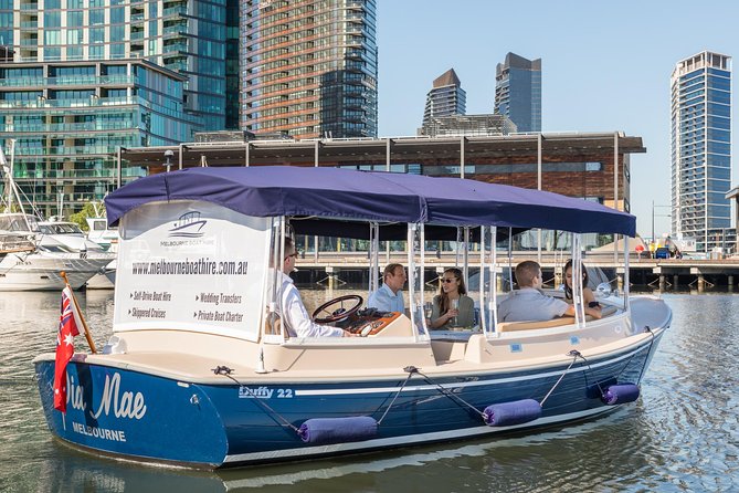 Luxury Private 90min Wine and Cheese Yarra River Cruise - Crown, Southbank, and the city from the Yarra