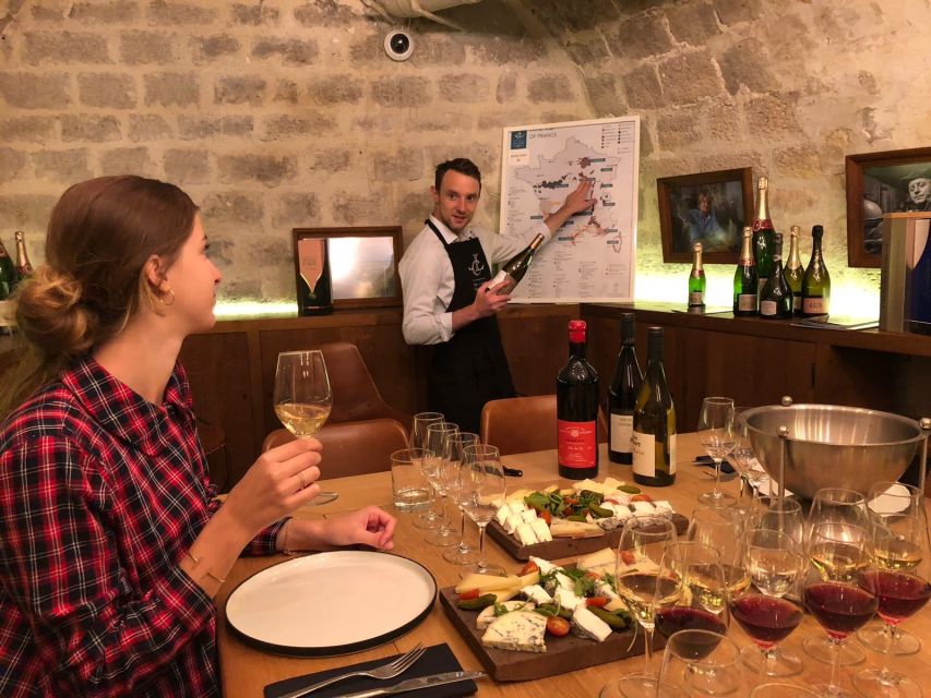 Paris: The Ultimate Wine and Cheese Tasting in English - Inside the Les Caves du Louvre setting
