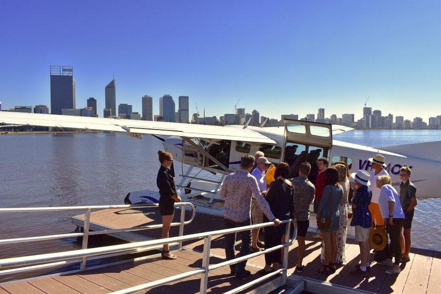 Perth: Scenic Seaplane Tour with Cheese Board & Champagne - Perth city views from the Swan River