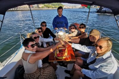 Wine and cheese tasting on a sailboat on the Douro River