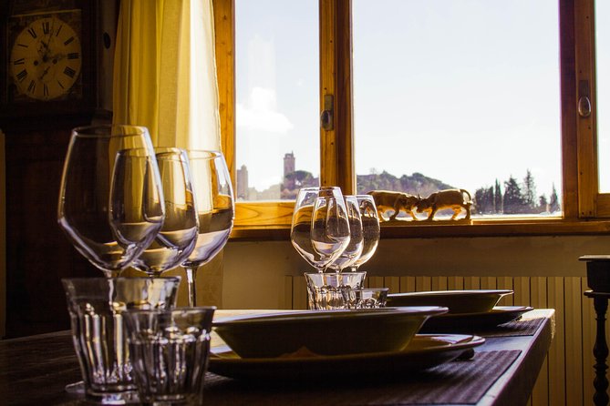 Private Wine, Evo oil & Cheese Tasting - The wines: Vernaccia, Chianti, and a useful local comparison