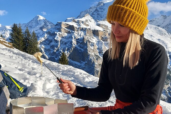 Sledding Cheese Fondue, Chocolate - Chocolate first, then a lesson in sled control