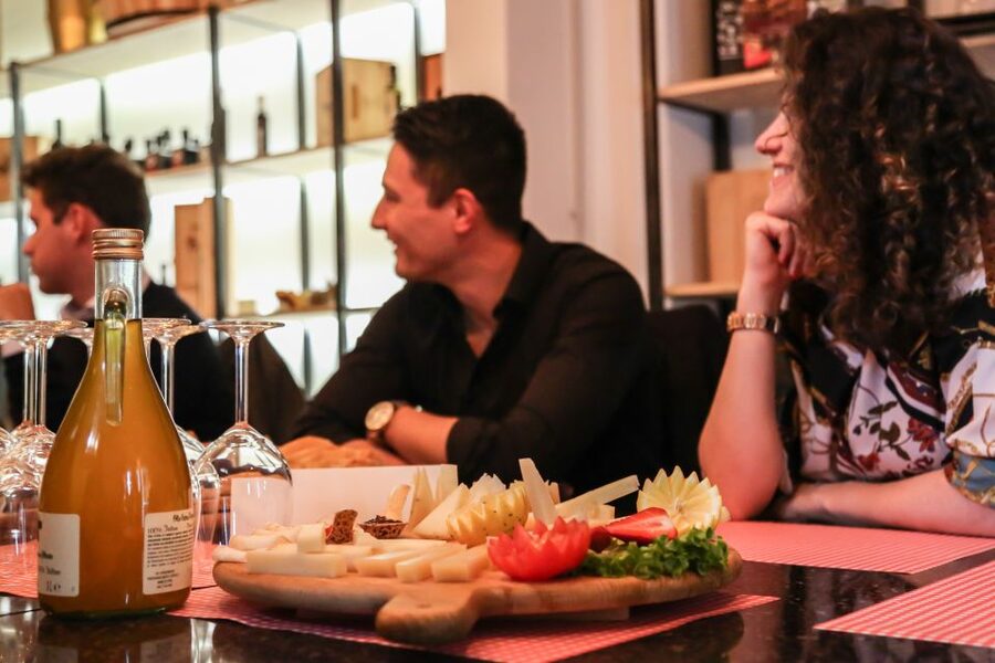 Verona: Cheese Tasting and Pairing - Jams, honey, mustard, and fruit on the platter