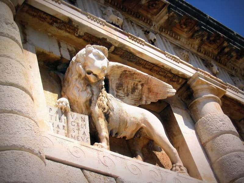 Zadar Walking Tour sponsored by Gligora Cheese and deli. - The Roman Forum and the unusual form of St. Donatus